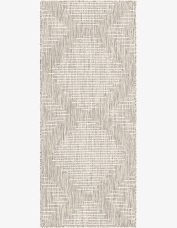 2' x 5' 3 Easy-Clean Modern Indoor / Outdoor Runner Rug