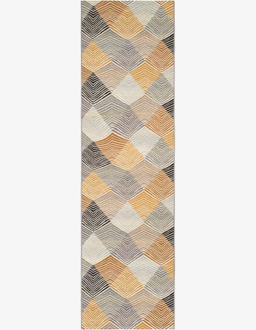 2' 7 x 10' Easy-Clean Modern Indoor / Outdoor Runner Rug