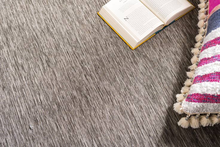 Detail image of 2' x 6' Easy-Clean Solid Indoor / Outdoor Runner Rug