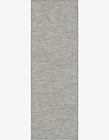 2' x 6' Easy-Clean Solid Indoor / Outdoor Runner Rug