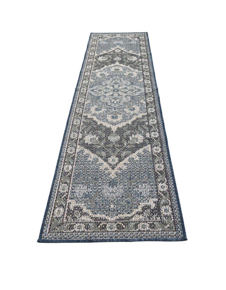 Detail image of 1' 10 x 7' 6  Washable Traditional Indoor / Outdoor Runner Rug