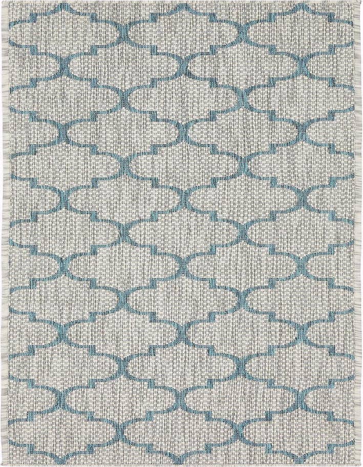 Detail image of 2' x 6' Easy-Clean Trellis Indoor / Outdoor Runner Rug