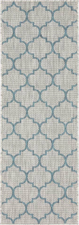 Detail image of 2' x 6' Easy-Clean Trellis Indoor / Outdoor Runner Rug