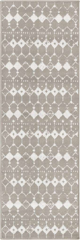 2' x 6' Easy-Clean Trellis Indoor / Outdoor Runner Rug