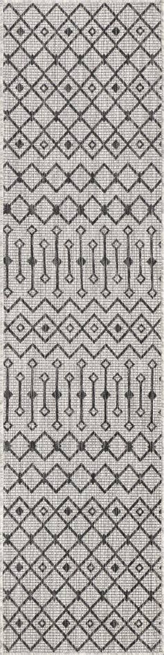 Detail image of 2' x 8' Easy-Clean Trellis Indoor / Outdoor Runner Rug