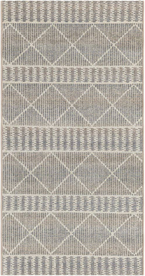 Detail image of 2' 7 x 5' 3 Easy-Clean Trellis Indoor / Outdoor Runner Rug