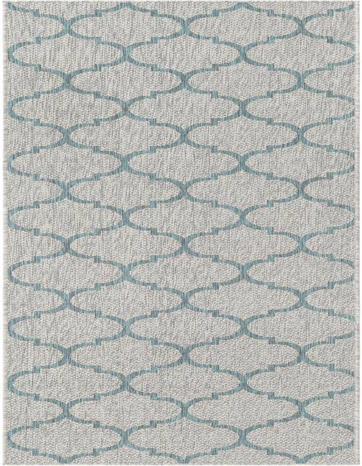 Detail image of 2' 7 x 10' Easy-Clean Trellis Indoor / Outdoor Runner Rug