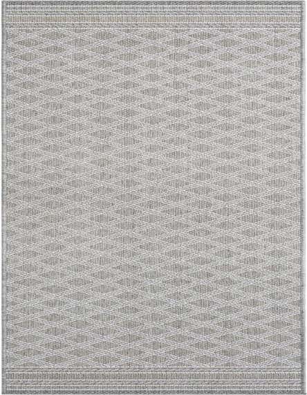 2' 7 x 12' Easy-Clean Trellis Indoor / Outdoor Runner Rug