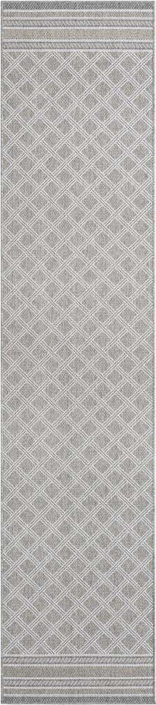 2' 7 x 12' Easy-Clean Trellis Indoor / Outdoor Runner Rug