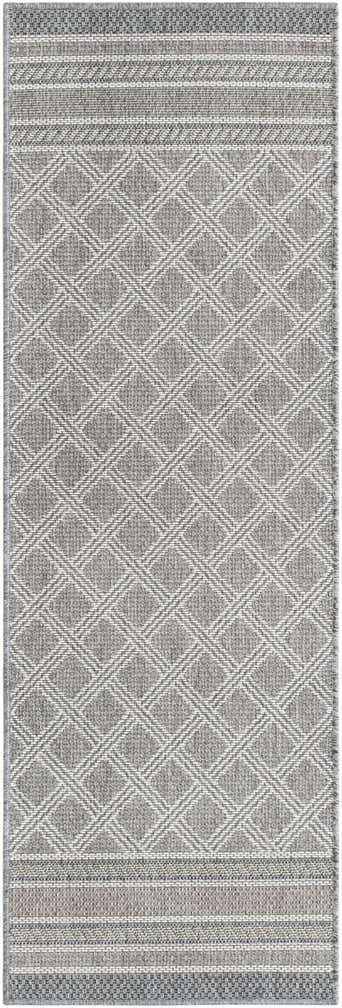2' x 6' 1 Easy-Clean Trellis Indoor / Outdoor Runner Rug