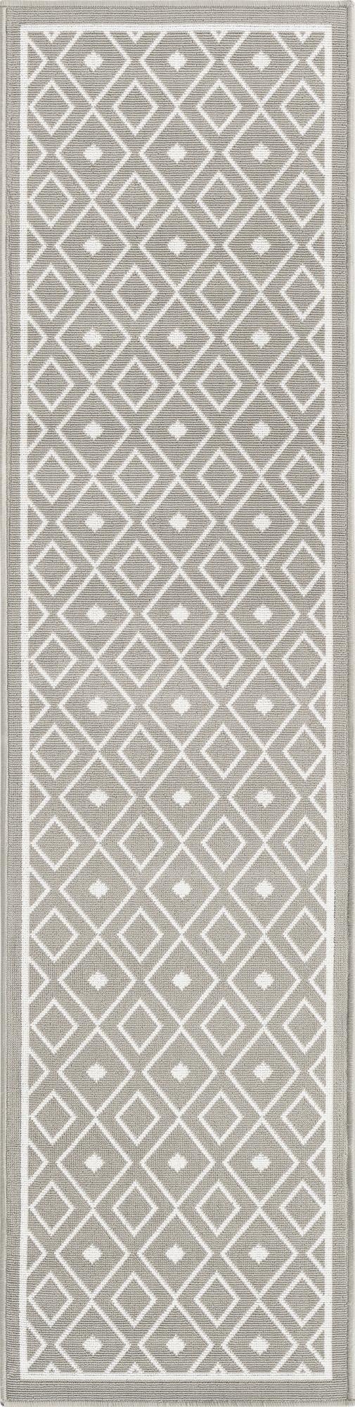 2' x 8'  Washable Trellis Indoor / Outdoor Runner Rug