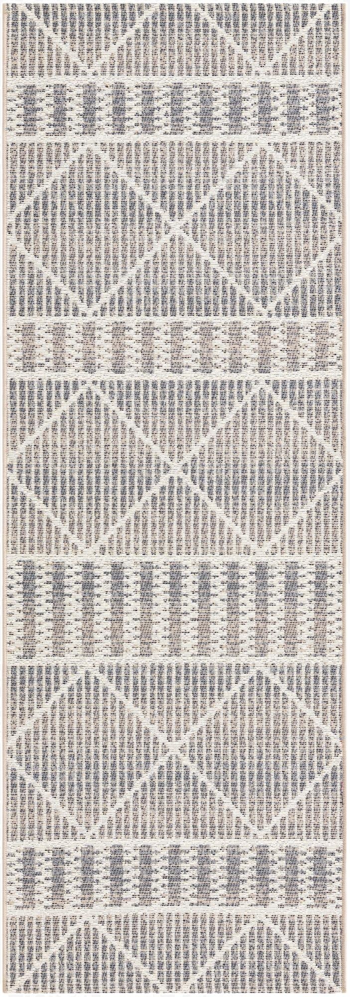 2' x 6'  Washable Trellis Indoor / Outdoor Runner Rug