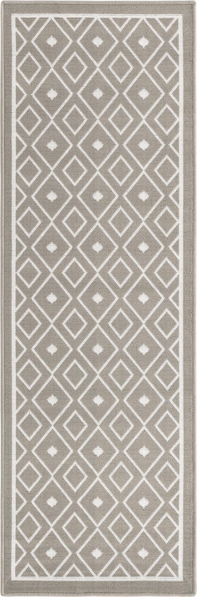 2' x 6'  Washable Trellis Indoor / Outdoor Runner Rug