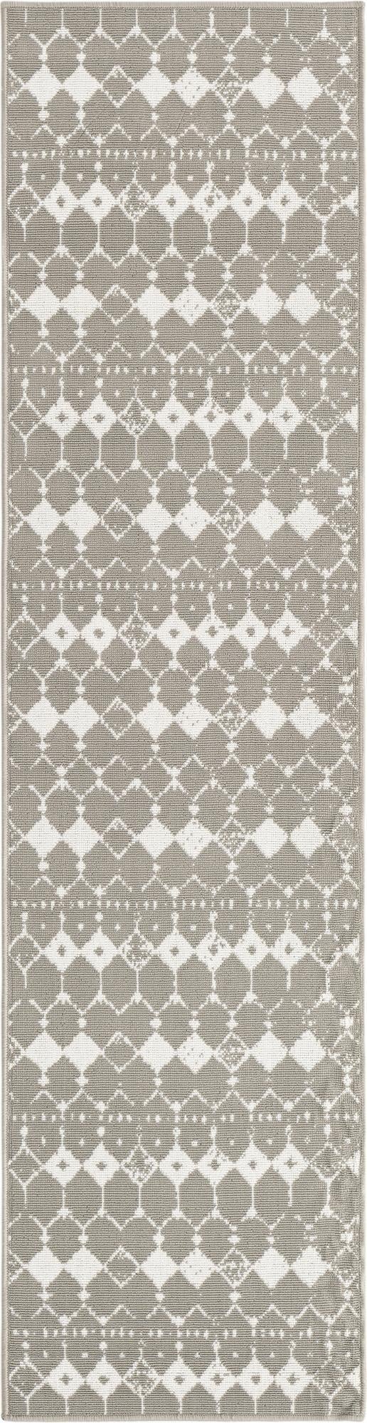 2' x 8'  Washable Trellis Indoor / Outdoor Runner Rug