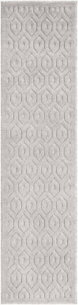 2' x 8' Easy-Clean Trellis Textured Indoor / Outdoor Runner Rug