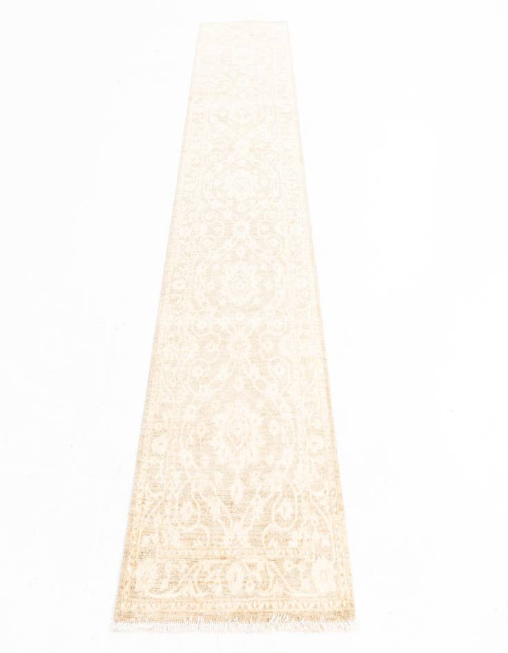 Detail image of 2' 7 x 9' 10  Hand Knotted Peshawar Ziegler Oriental Runner Rug