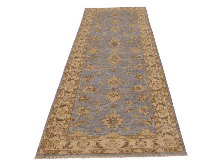 2' 9 x 9' 8 Hand Knotted Peshawar Ziegler Runner Rug