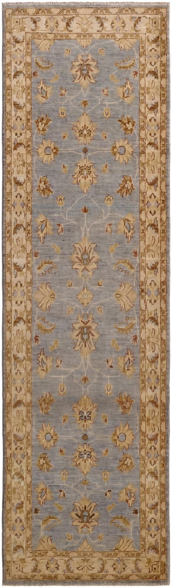 2' 9 x 9' 8 Hand Knotted Peshawar Ziegler Runner Rug