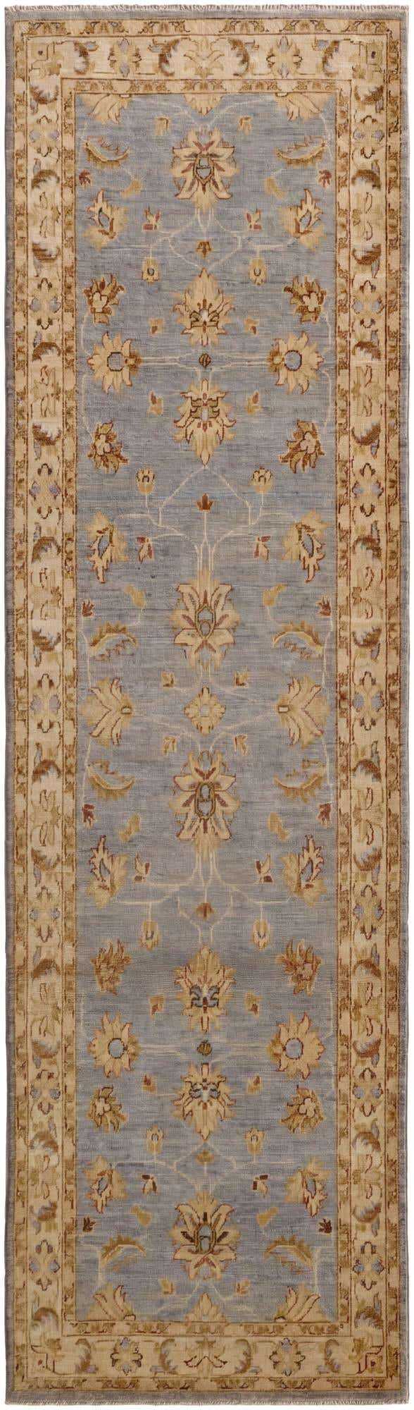 2' 9 x 9' 8 Hand Knotted Peshawar Ziegler Runner Rug