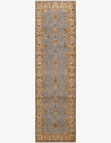 2' 9 x 9' 8 Hand Knotted Peshawar Ziegler Runner Rug