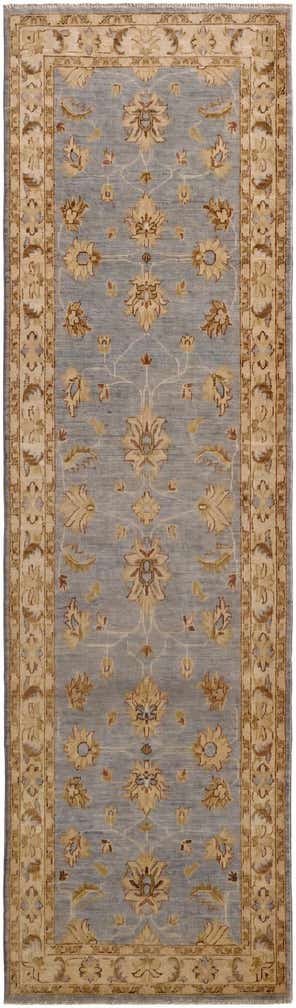 2' 9 x 9' 8 Hand Knotted Peshawar Ziegler Runner Rug