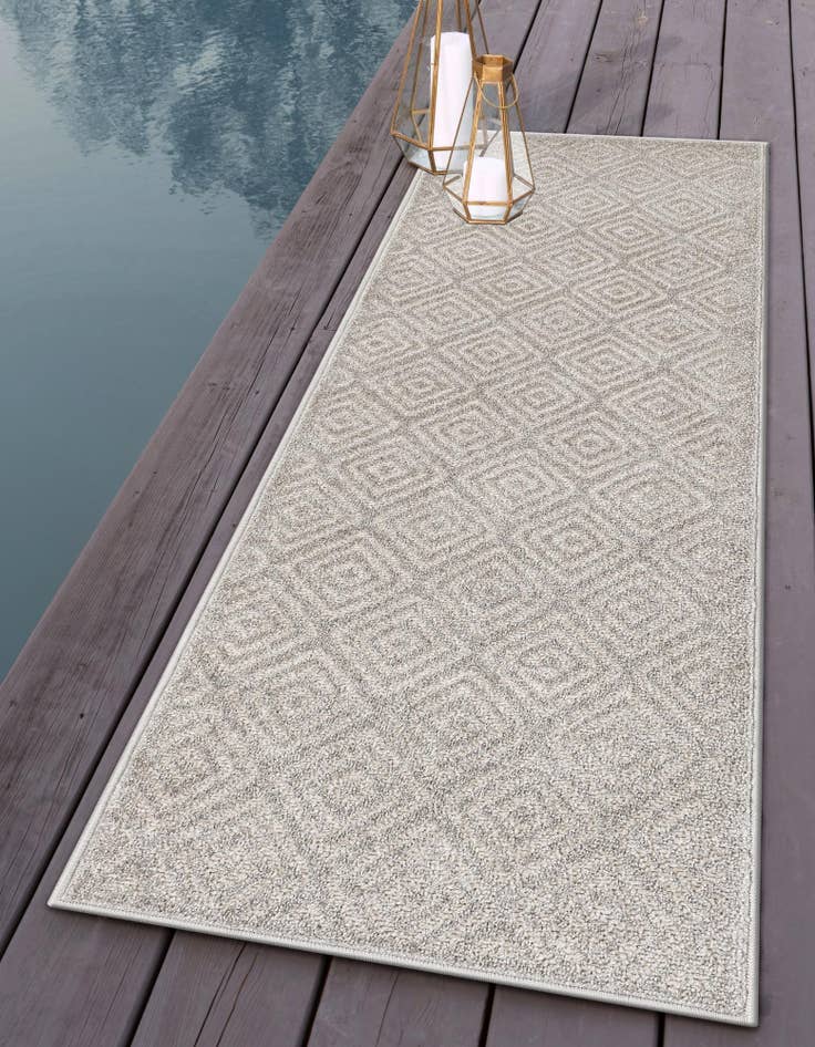 Detail image of 2' x 8'  Washable Sabrina Soto Indoor / Outdoor Runner Rug