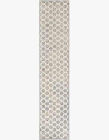 Gray Easy-Clean Sabrina Soto Indoor / Outdoor Runner Rug
