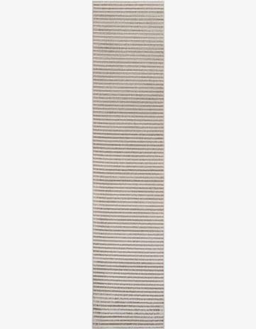 Gray Easy-Clean Sabrina Soto Indoor / Outdoor Runner Rug