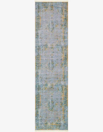 Gray Santiago Runner Rug