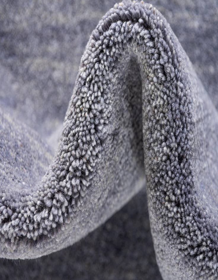 Detail image of 2' 7 x 16' 5  Hand Knotted Solid Gabbeh Wool Runner Rug