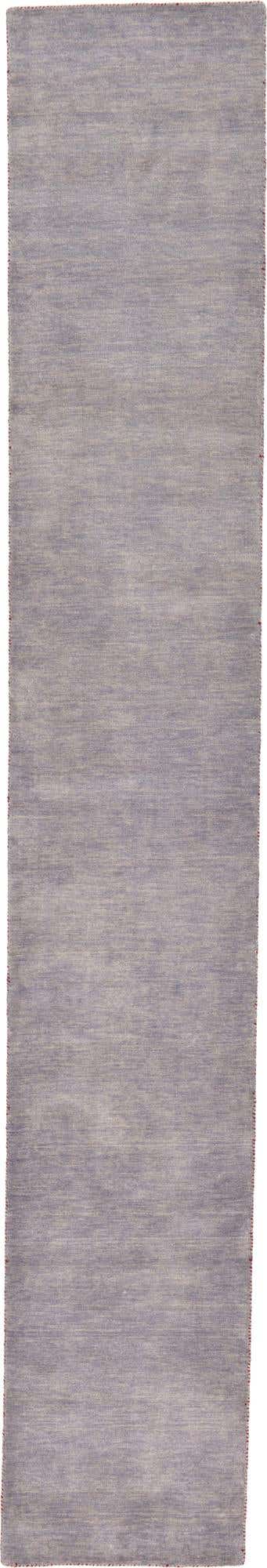 2' 7 x 16' 5 Hand Knotted Solid Gabbeh Wool Runner Rug