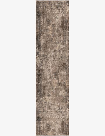 Gray Washable Theia Runner Rug
