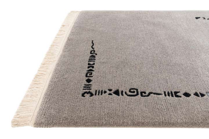 3' x 11' 3 Hand Knotted Tibet Wool Runner Rug