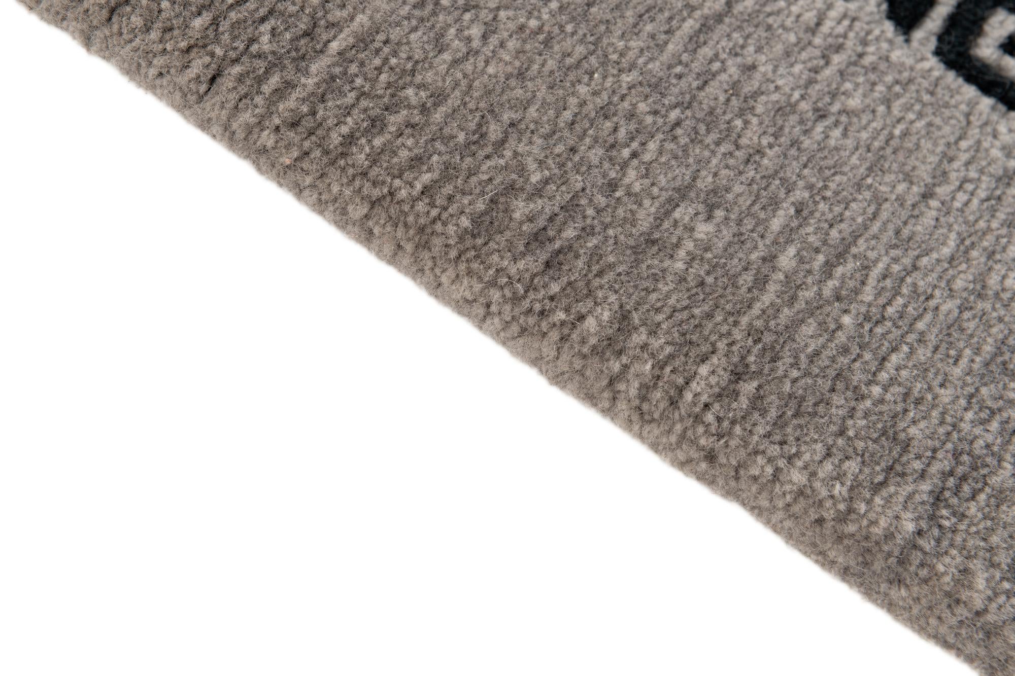 3' x 11' 3 Hand Knotted Tibet Wool Runner Rug