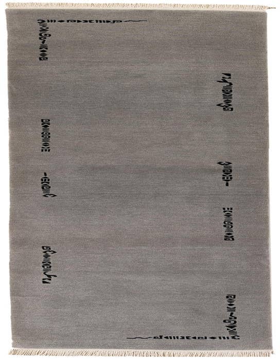 Detail image of 3' x 11' 3 Hand Knotted Tibet Wool Runner Rug