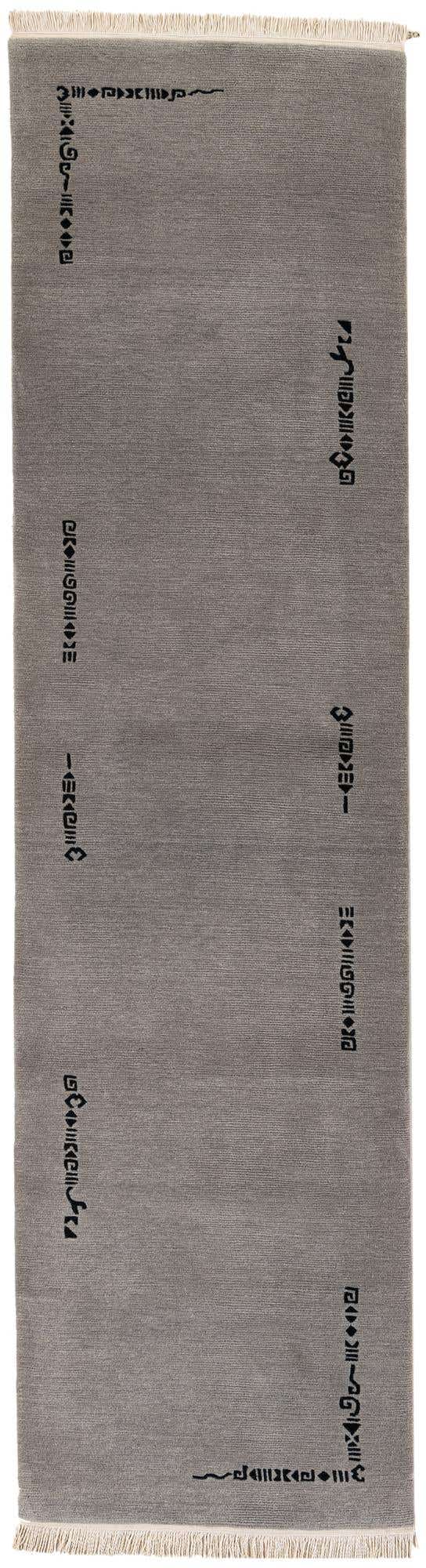 3' x 11' 3 Hand Knotted Tibet Wool Runner Rug