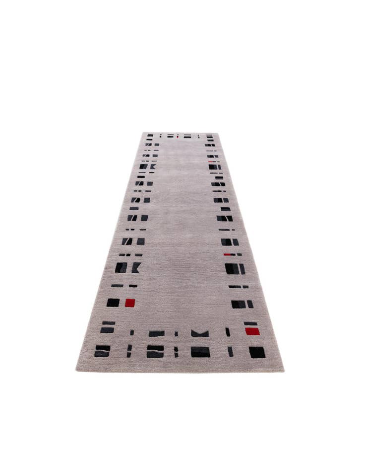 Detail image of 2' 9 x 9' 8 Hand Knotted Tibet Wool Runner Rug