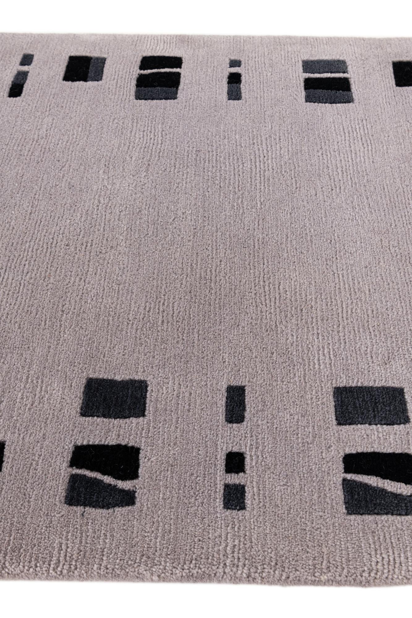 2' 9 x 9' 8 Hand Knotted Tibet Wool Runner Rug