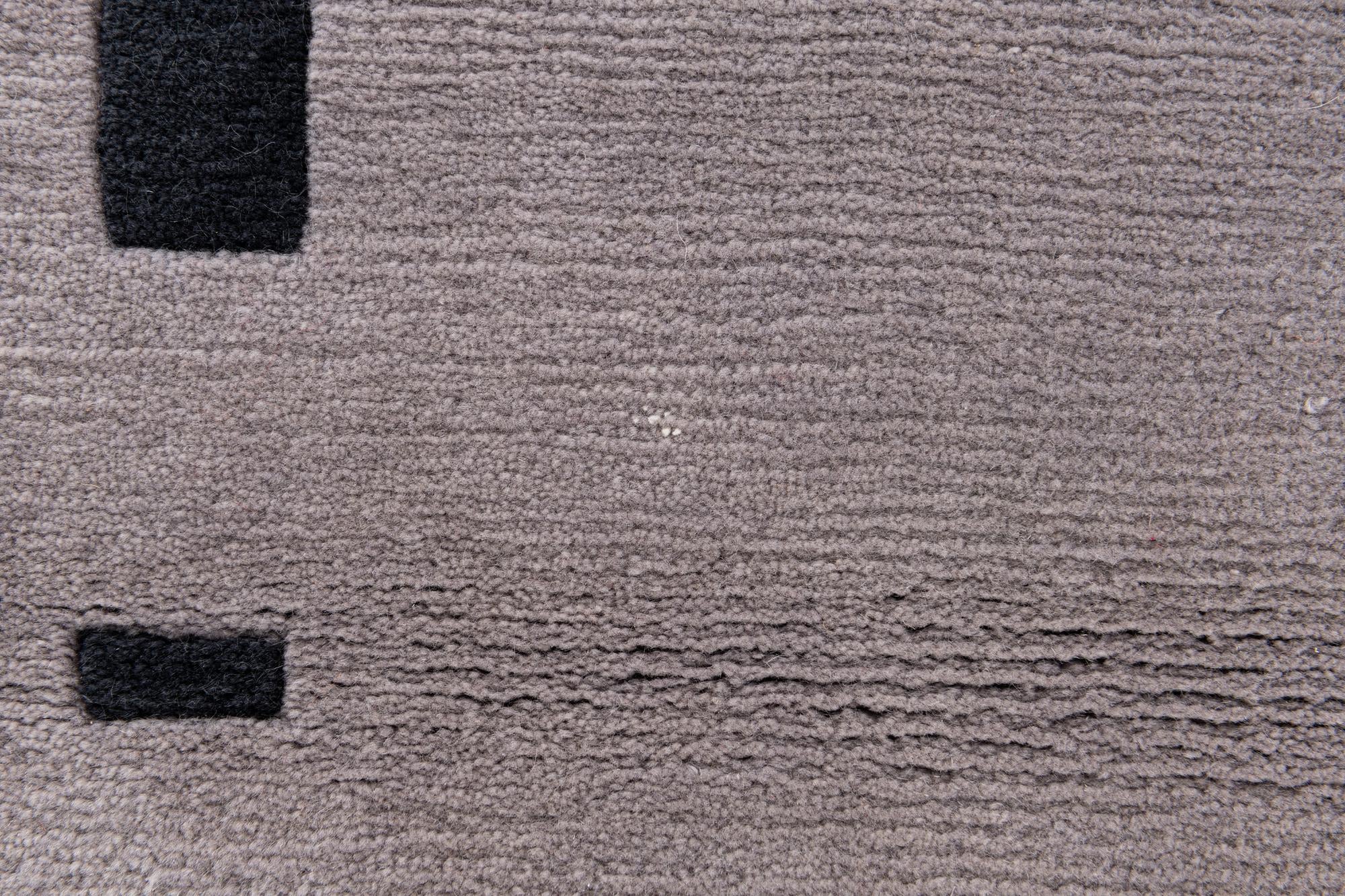 2' 9 x 9' 8 Hand Knotted Tibet Wool Runner Rug