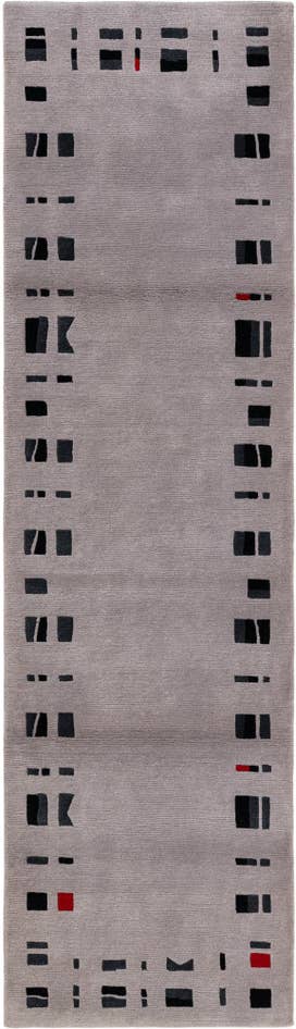 Detail image of 2' 9 x 9' 8 Hand Knotted Tibet Wool Runner Rug