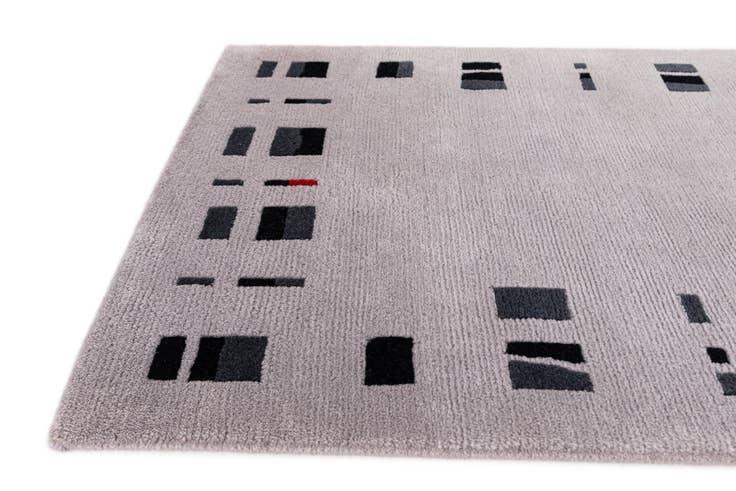 Detail image of 2' 8 x 9' 8 Hand Knotted Tibet Wool Runner Rug