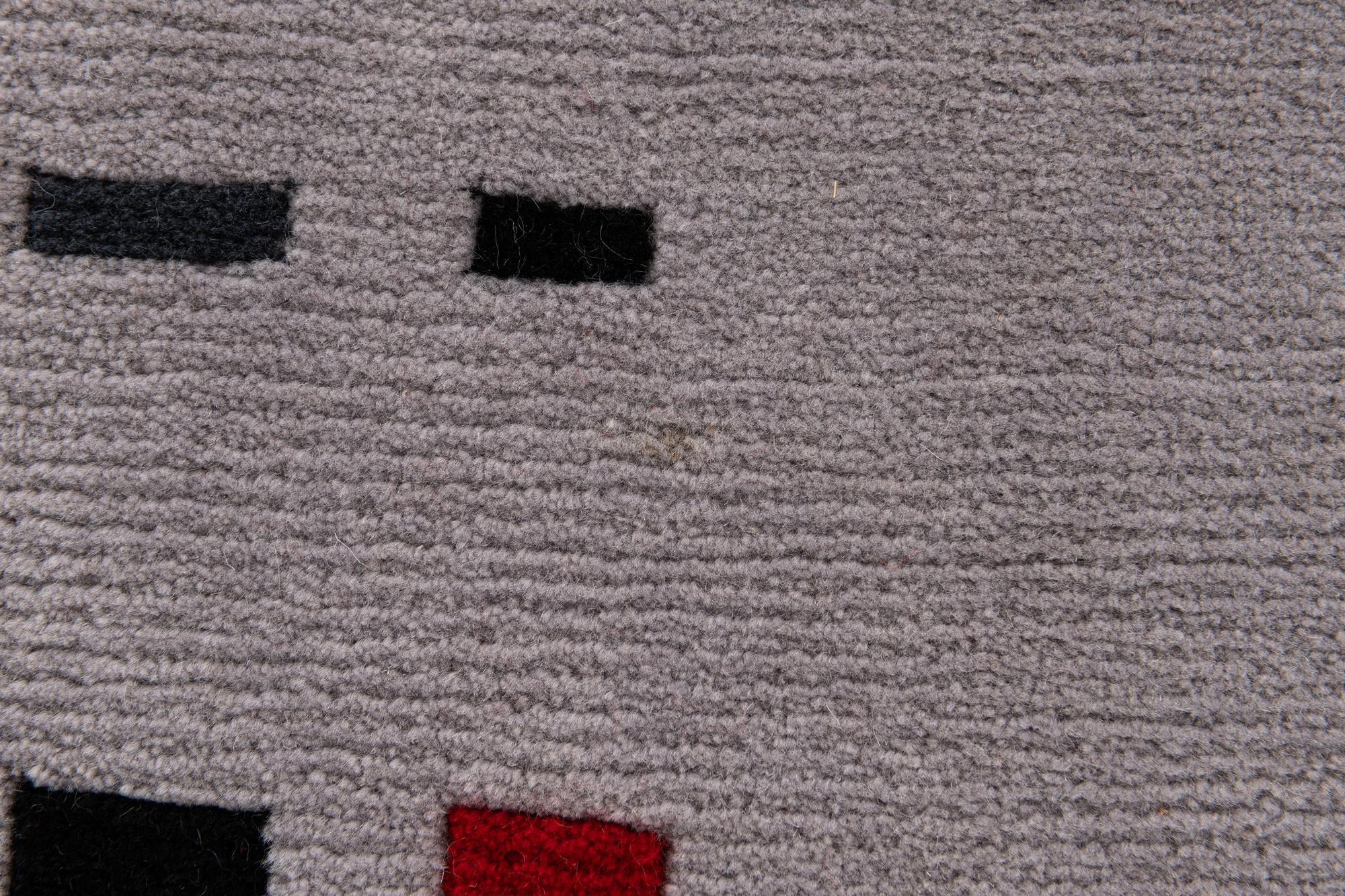 2' 8 x 9' 8 Hand Knotted Tibet Wool Runner Rug