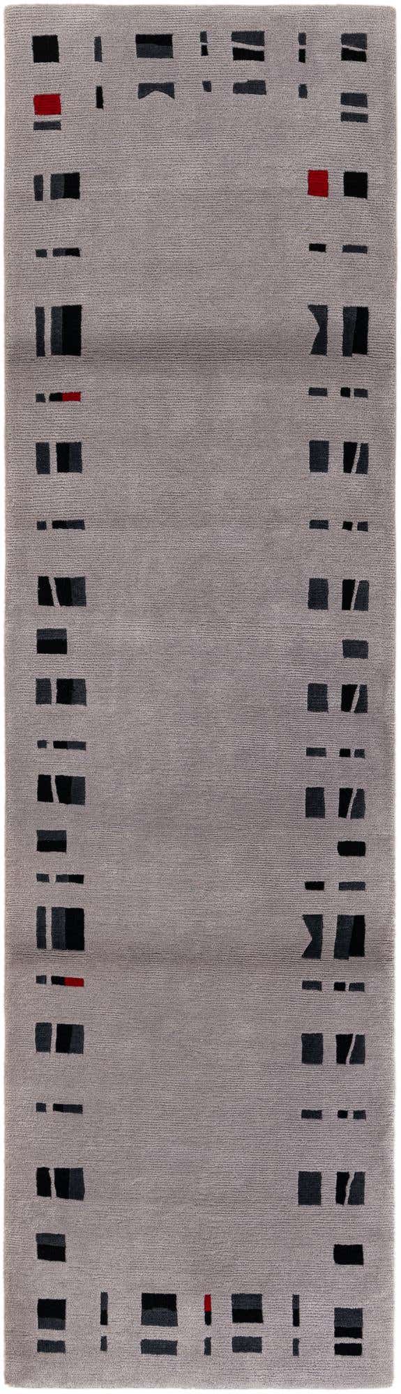 2' 8 x 9' 8 Hand Knotted Tibet Wool Runner Rug