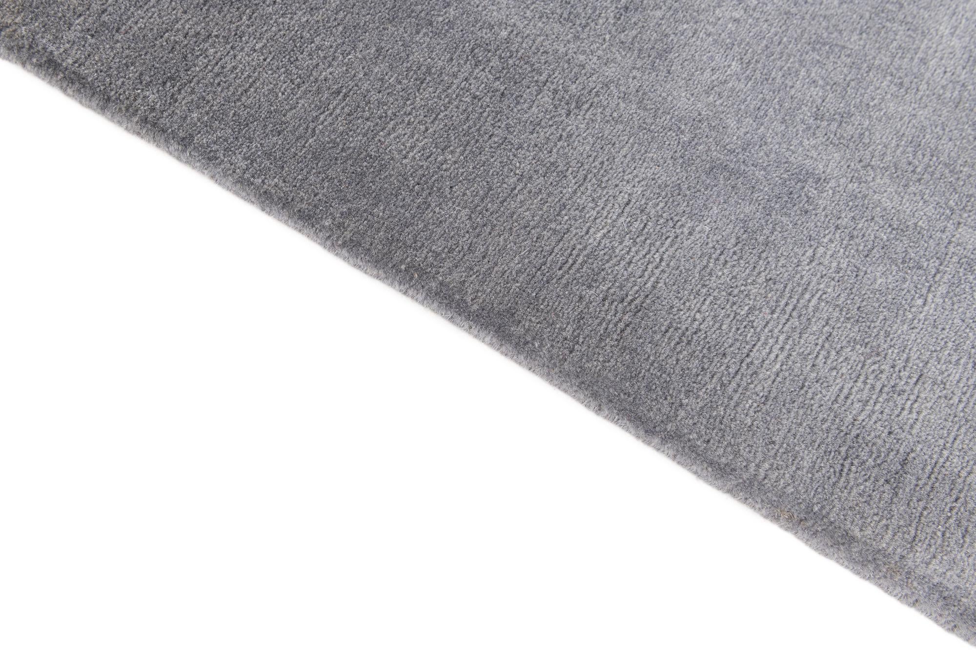 3' 10 x 7' 9 Hand Knotted Tibet Wool Runner Rug