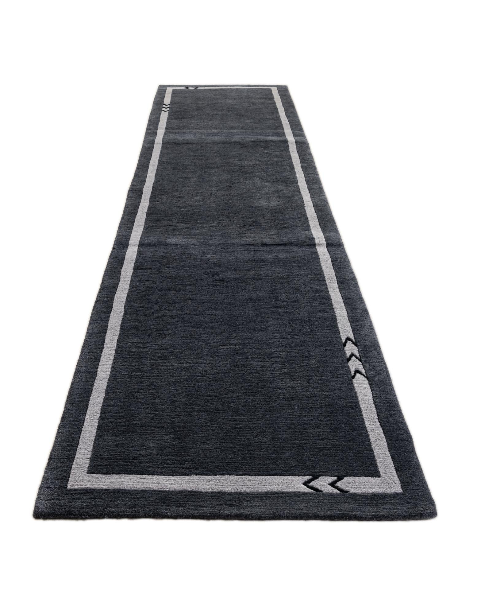 2' 9 x 11' 4 Hand Knotted Tibet Wool Runner Rug