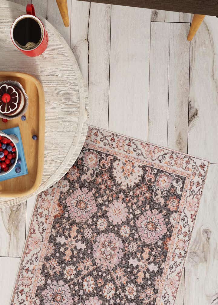 2' x 6' 1 Washable Timeless Runner Rug