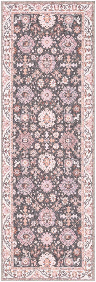 Detail image of 2' x 6' 1 Washable Timeless Runner Rug