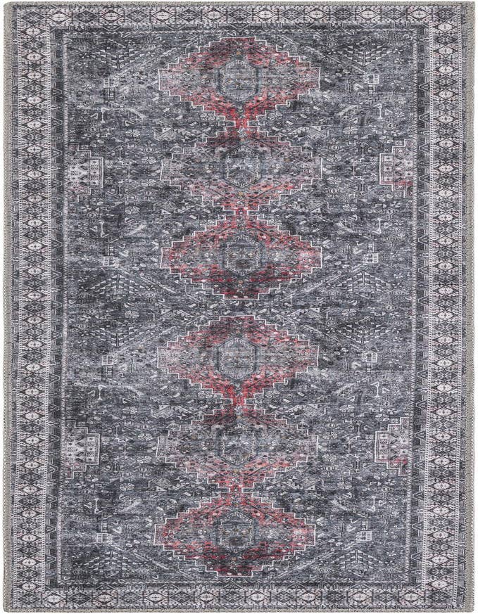 Detail image of 2' x 6' 1 Washable Timeless Runner Rug