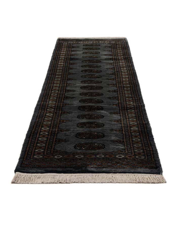 2' 7 x 10' 1 Hand Knotted Torkaman Oriental Wool Runner Rug