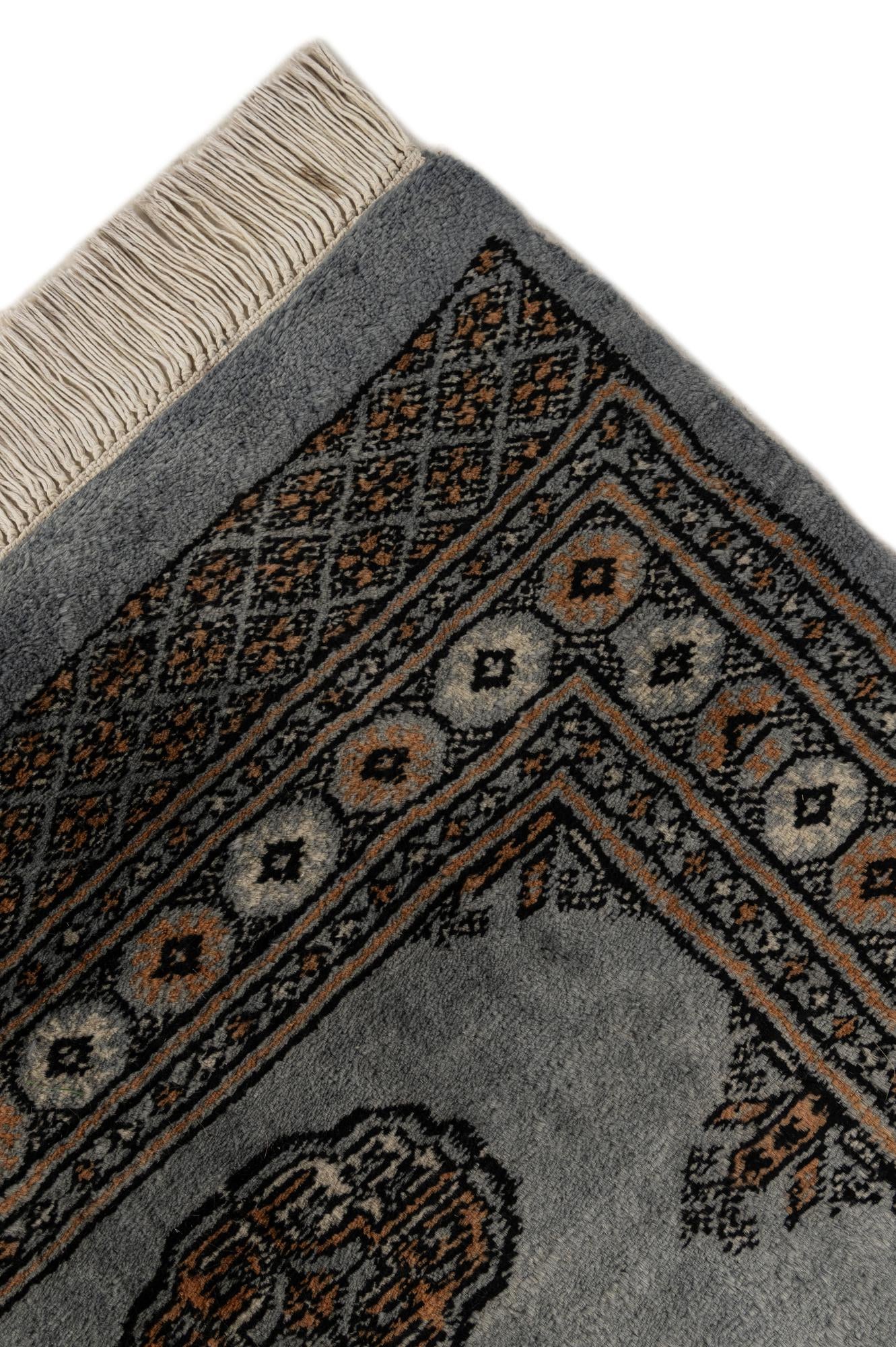 2' 7 x 10' 1 Hand Knotted Torkaman Oriental Wool Runner Rug